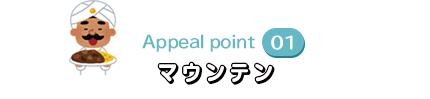 Appeal point01 マウンテン